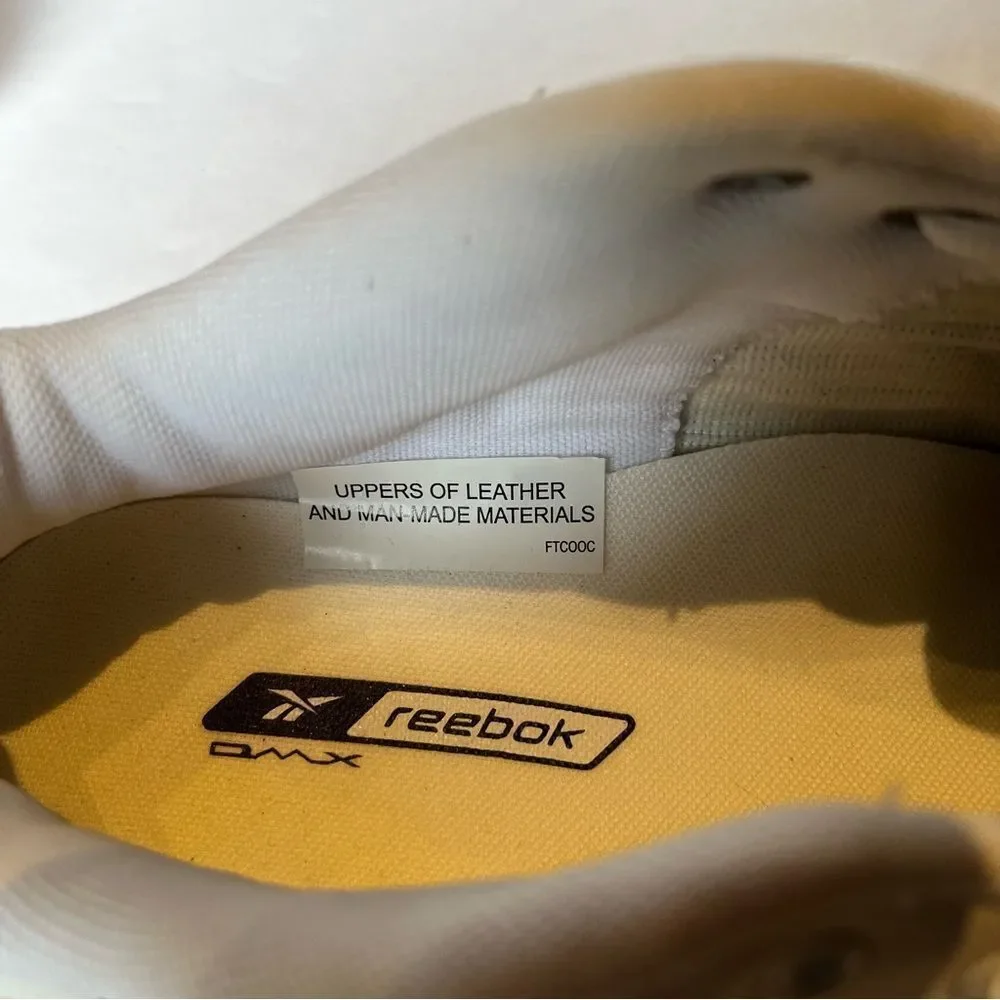Reebok DMX Men's Sneakers Cream/Navy trim Size 13 XWide 4E Leather Upper